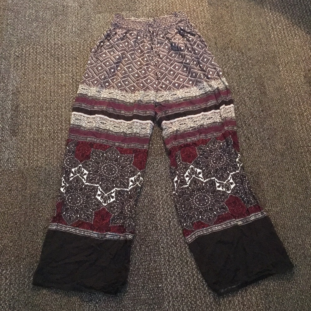Flared Leg Harem Pants